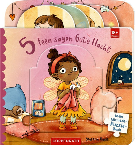 Mein Mitmach-Puzzle-Buch: 5 Feen sagen Gute Nacht