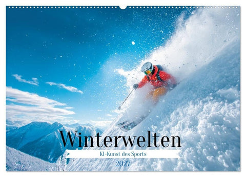 Winterwelten (Wandkalender 2027 DIN A2 quer), CALVENDO Monatskalender