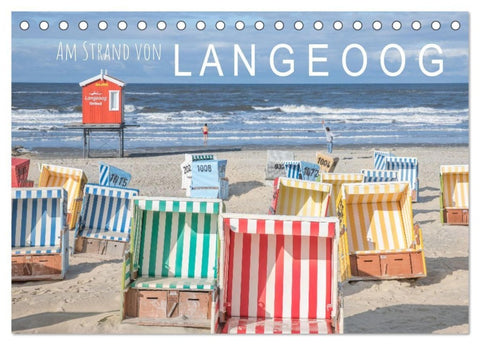 Am Strand von Langeoog (Tischkalender 2027 DIN A5 quer), CALVENDO Monatskalender