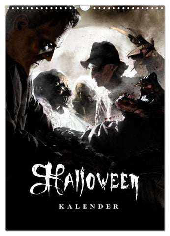 Halloween Optische Illusionen - Kalender 2027 (Wandkalender 2027 DIN A3 hoch), CALVENDO Monatskalender