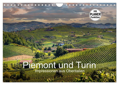 Piemont und Turin (Wandkalender 2026 DIN A4 quer), CALVENDO Monatskalender