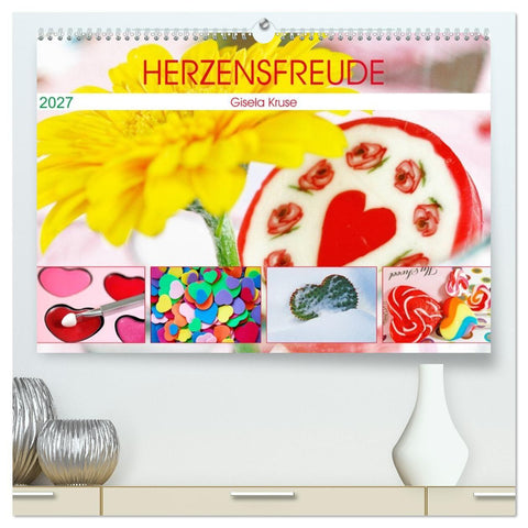 Herzensfreude (hochwertiger Premium Wandkalender 2027 DIN A2 quer), Kunstdruck in Hochglanz