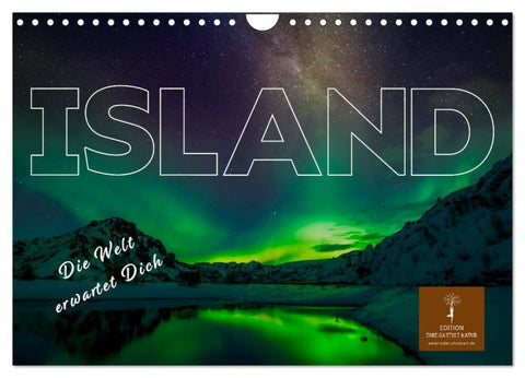 Island - die Welt erwartet Dich (Wandkalender 2026 DIN A4 quer), CALVENDO Monatskalender