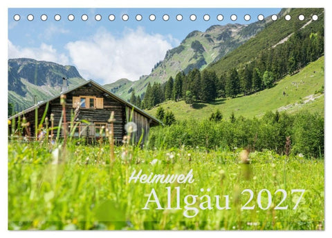 Heimweh Allgäu 2027 (Tischkalender 2027 DIN A5 quer), CALVENDO Monatskalender