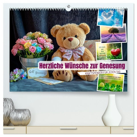 Herzliche Wünsche zur Genesung (hochwertiger Premium Wandkalender 2027 DIN A2 quer), Kunstdruck in Hochglanz