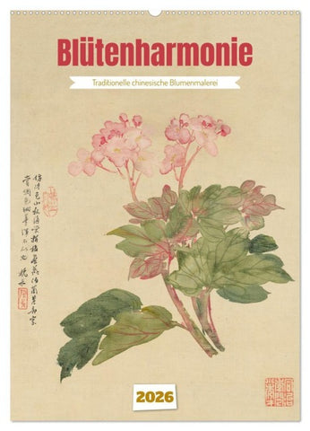 Blütenharmonie (Wandkalender 2026 DIN A2 hoch), CALVENDO Monatskalender