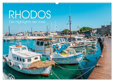 Rhodos - Die Highlights der Insel (Wandkalender 2027 DIN A2 quer), CALVENDO Monatskalender