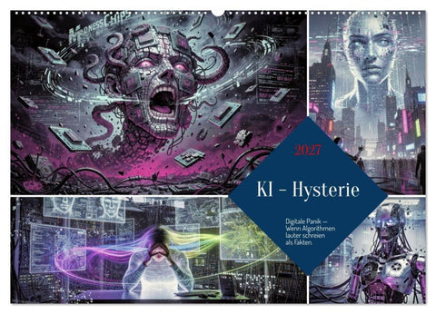 KI - Hysterie (Wandkalender 2027 DIN A2 quer), CALVENDO Monatskalender