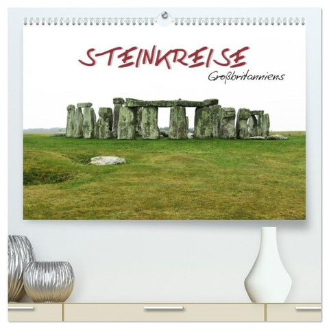 Steinkreise Großbritanniens (hochwertiger Premium Wandkalender 2027 DIN A2 quer), Kunstdruck in Hochglanz