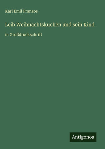 Leib Weihnachtskuchen und sein Kind
