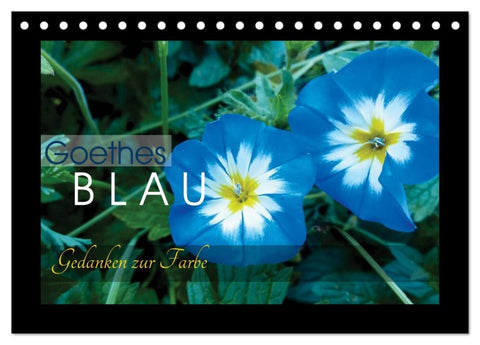 Goethes Blau. Gedanken zur Farbe (Tischkalender 2026 DIN A5 quer), CALVENDO Monatskalender