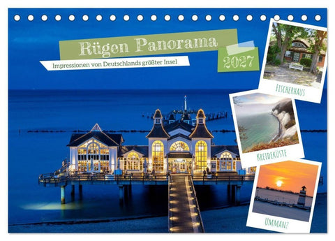 Rügen Panorama (Tischkalender 2027 DIN A5 quer), CALVENDO Monatskalender
