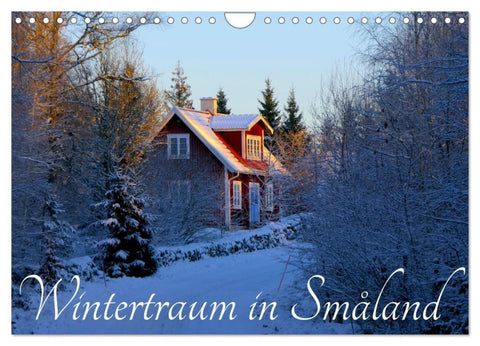 Wintertraum in Smaland (Wandkalender 2027 DIN A4 quer), CALVENDO Monatskalender