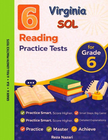 6 Realistic Virginia SOL Grade 6 Reading Practice Tests