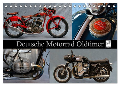 Deutsche Motorrad Oldtimer (Tischkalender 2027 DIN A5 quer), CALVENDO Monatskalender