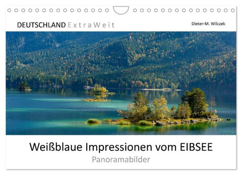 Weißblaue Impressionen vom Eibsee (Wandkalender 2027 DIN A4 quer), CALVENDO Monatskalender