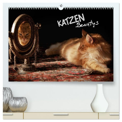 KATZEN Beautys (hochwertiger Premium Wandkalender 2027 DIN A2 quer), Kunstdruck in Hochglanz
