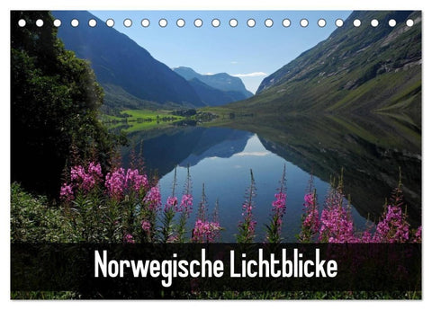 Norwegische Lichtblicke (Tischkalender 2027 DIN A5 quer), CALVENDO Monatskalender