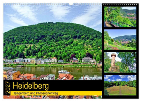 Heidelberg - Heiligenberg und Philosophenweg (Wandkalender 2027 DIN A2 quer), CALVENDO Monatskalender