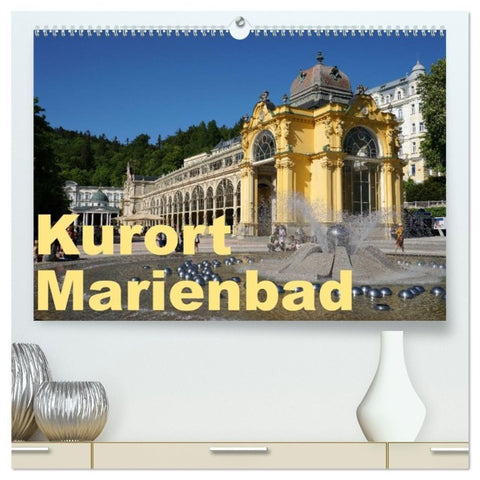 Kurort Marienbad (hochwertiger Premium Wandkalender 2027 DIN A2 quer), Kunstdruck in Hochglanz