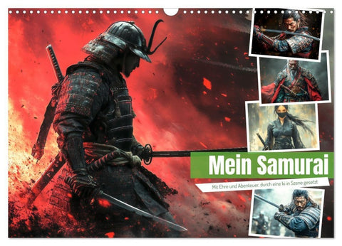 Mein Samurai (Wandkalender 2027 DIN A3 quer), CALVENDO Monatskalender