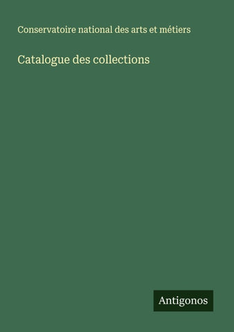 Catalogue des collections