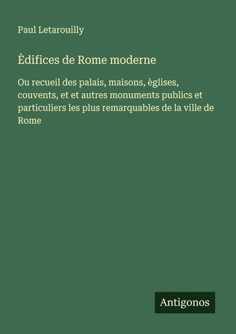 Èdifices de Rome moderne