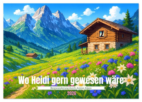 Wo Heidi gern gewesen wäre (Wandkalender 2026 DIN A3 quer), CALVENDO Monatskalender