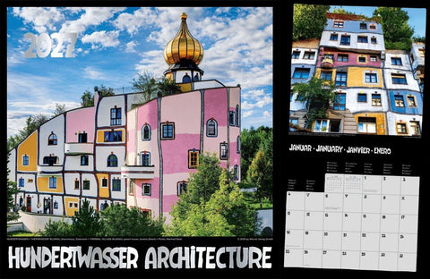 Hundertwasser Broschürenkalender Architektur 2027