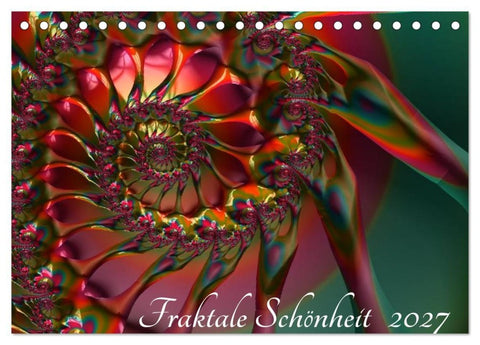 Fraktale Schönheit 2027 (Tischkalender 2027 DIN A5 quer), CALVENDO Monatskalender