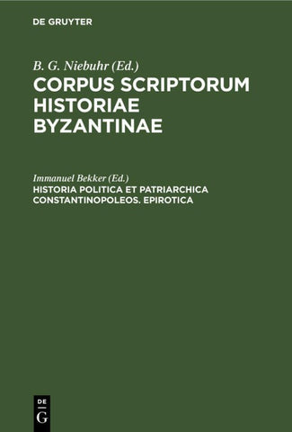 Historia politica et patriarchica Constantinopoleos. Epirotica