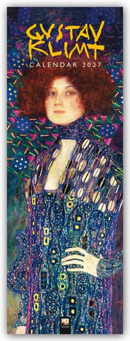 Gustav Klimt – Slimline-Kalender 2027 – Original Flame Tree Publishing-Kalender Slimeline [Kalender]