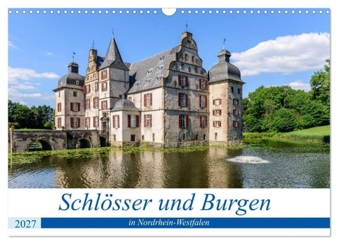 Schlösser und Burgen in NRW (Wandkalender 2027 DIN A3 quer), CALVENDO Monatskalender