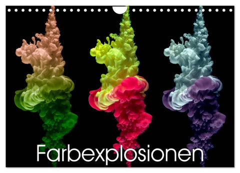 Farbexplosionen (Wandkalender 2026 DIN A4 quer), CALVENDO Monatskalender