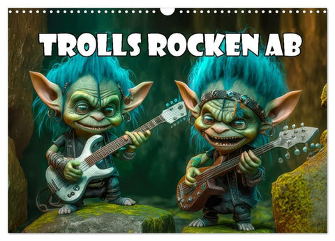 Trolls rocken ab (Wandkalender 2027 DIN A3 quer), CALVENDO Monatskalender