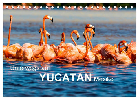 Unterwegs auf Yucatan Mexiko (Tischkalender 2027 DIN A5 quer), CALVENDO Monatskalender