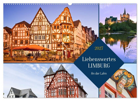 Liebenswertes Limburg (Wandkalender 2027 DIN A2 quer), CALVENDO Monatskalender