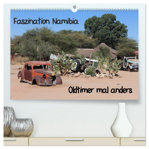 Faszination Namibia - Oldtimer mal anders (hochwertiger Premium Wandkalender 2026 DIN A2 quer), Kunstdruck in Hochglanz