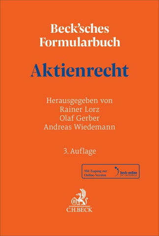 Beck'sches Formularbuch Aktienrecht