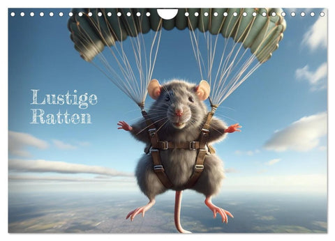 Lustige Ratten (Wandkalender 2026 DIN A4 quer), CALVENDO Monatskalender