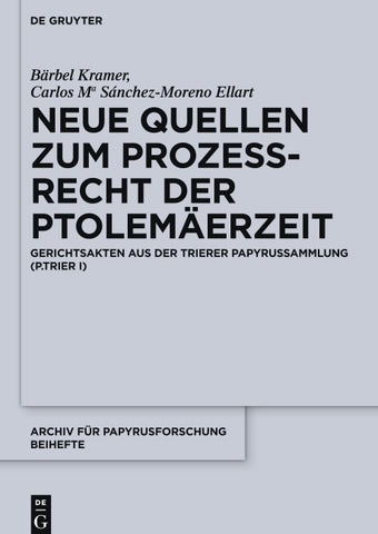 Neue Quellen zum Prozeßrecht der Ptolemäerzeit