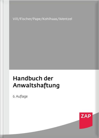 Handbuch der Anwaltshaftung
