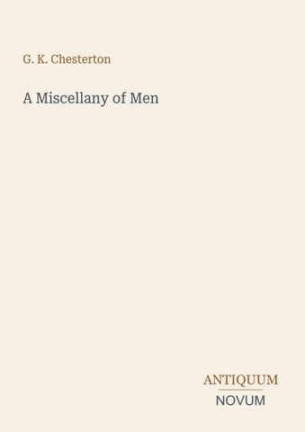 A Miscellany of Men