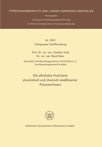 Die alkalische Hydrolyse physikalisch und chemisch modifizierter Polyesterfasern