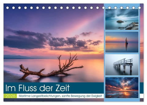 Im Fluss der Zeit (Tischkalender 2026 DIN A5 quer), CALVENDO Monatskalender