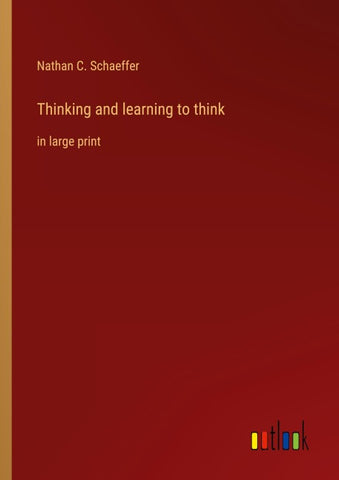 Thinking and learning to think