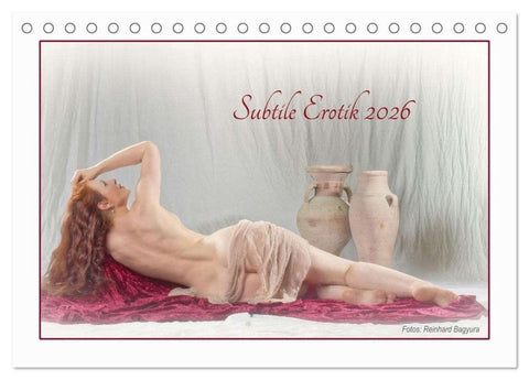 Subtile Erotik (Tischkalender 2026 DIN A5 quer), CALVENDO Monatskalender