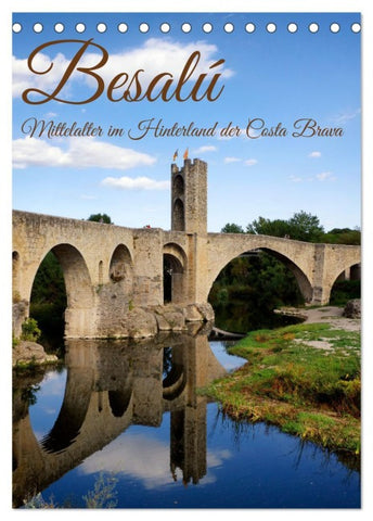 Besalú - Mittelalter im Hinterland der Costa Brava (Tischkalender 2026 DIN A5 hoch), CALVENDO Monatskalender