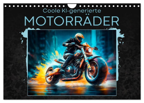 Coole KI-generierte MOTORRÄDER (Wandkalender 2027 DIN A4 quer), CALVENDO Monatskalender