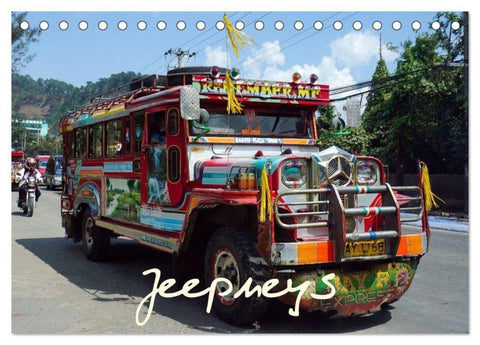 Jeepneys (Tischkalender 2027 DIN A5 quer), CALVENDO Monatskalender